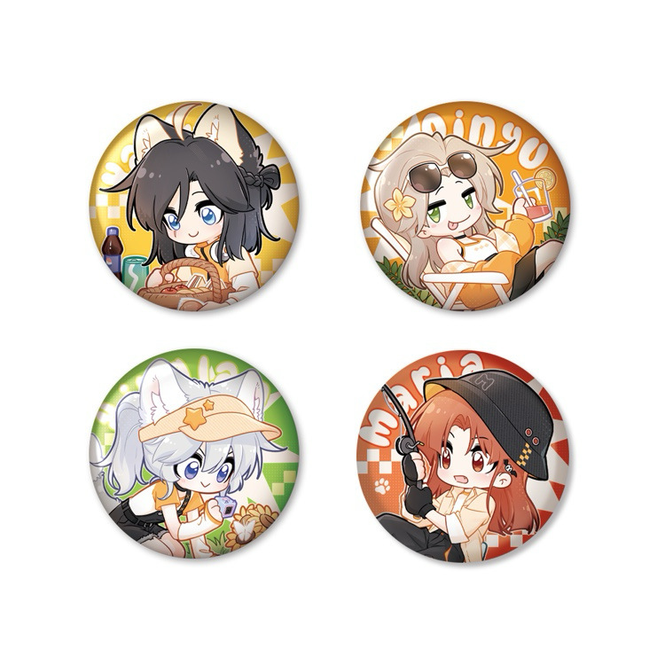 [Genuine] Li Ting "My food looks cute" badge two-dimensional millet…