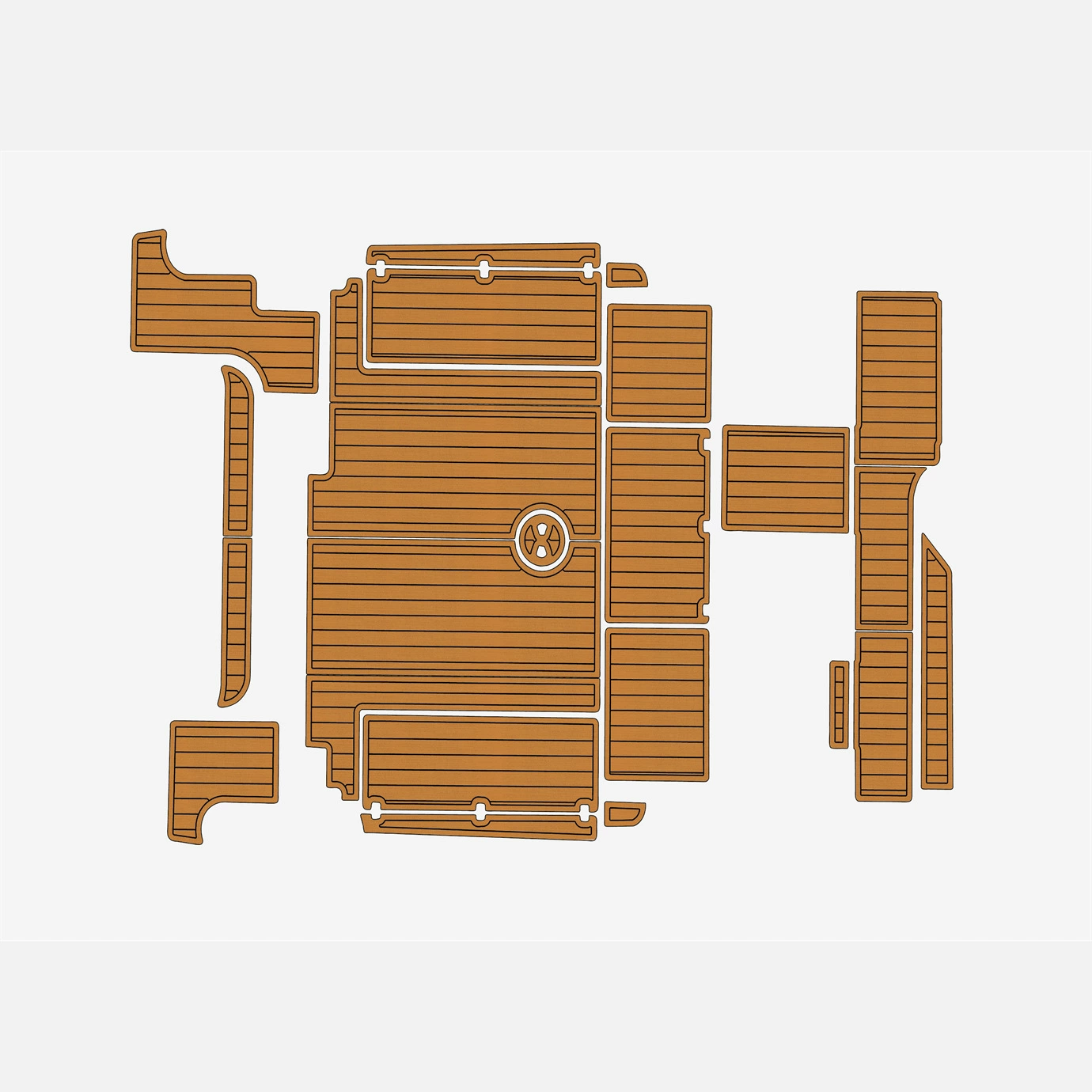 2003 Wellcraft Coastal 290 EVA Морской коврик из искусственного тикового дерева