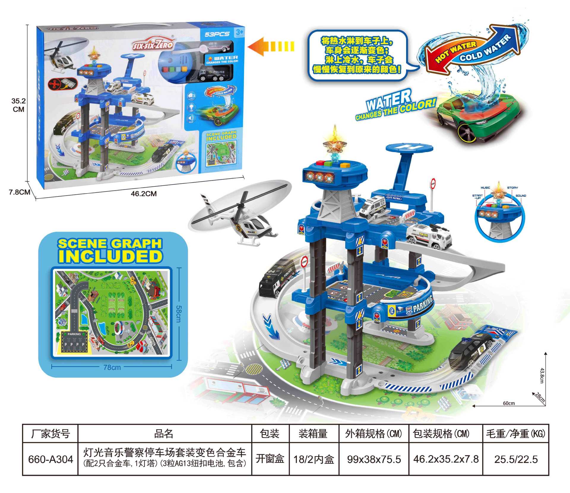2 층 주차장 [경찰 테마]