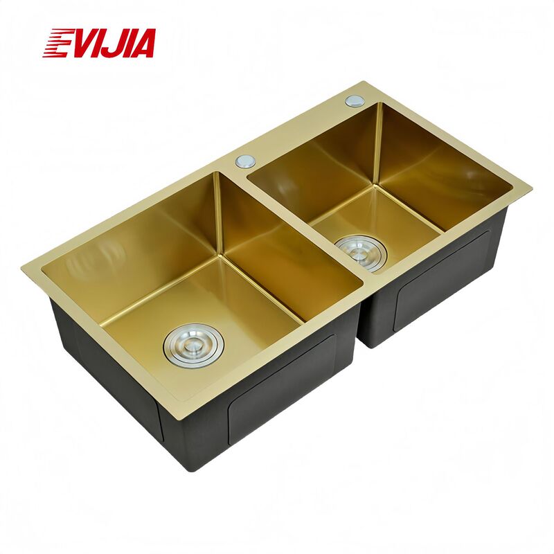 Stainless Steel Sink Double Basin 304 Kitchen Sink Dishwashing Basin Double Basin Integrated Countertop Eu Ce Certified Stainless Steel Sink Double Basin 304 Kitchen Sink Dishwashing Basin Double Basin Integrated Countertop Eu Ce Certified