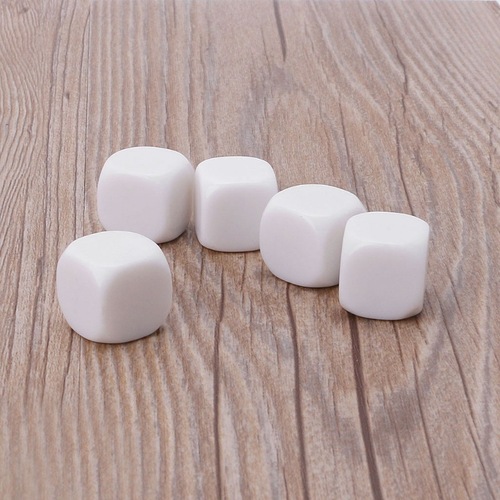 No. 20 glossy die blank dice DIY dice printable rounded corners 2CM