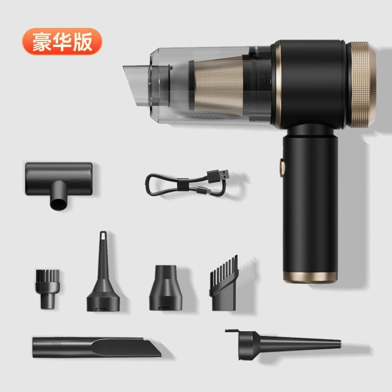 车载吸尘器三档大吸力无线电量显示便携无刷家用手持除尘器吸尘器|undefined