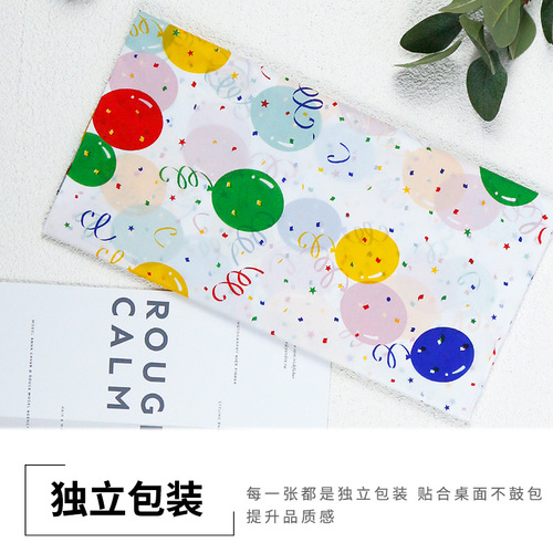 Disposable PEVA plastic tablecloth thickened balloon ins baby birthday kindergarten activity party tablecloth wholesale