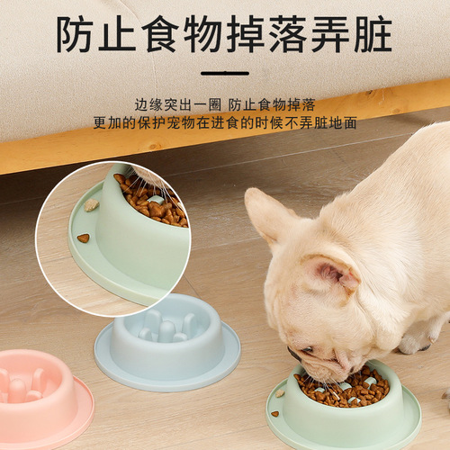 Dog Bowl Slow Feeding Bowl Licking Dish Cat Bowl Anti-Choking Plastic Slow Feeder Cat Bowl Pet Supply Manufacturer