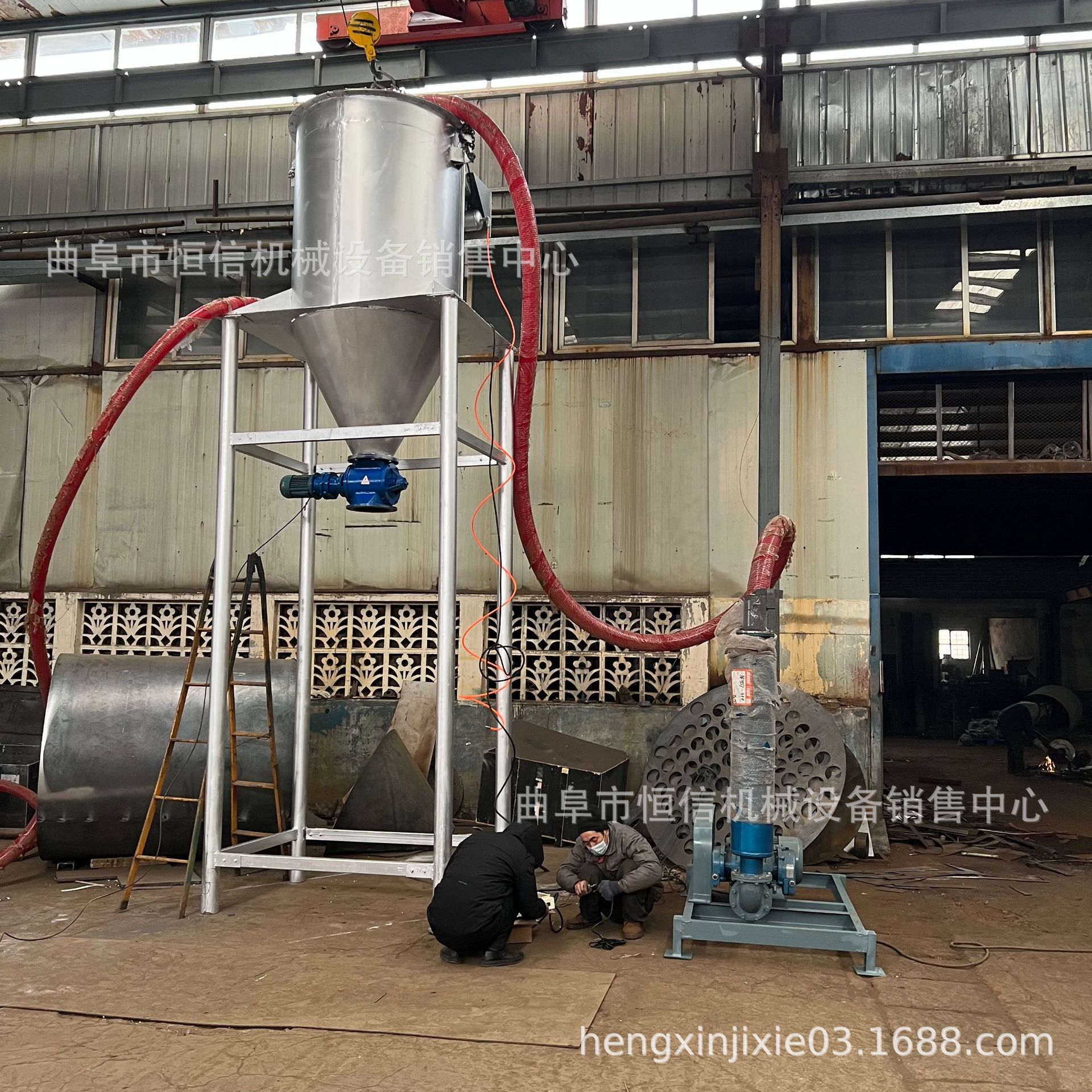 恒信新疆棉花籽气力输送机zcjb 石灰粉气力吸灰机 一机多用抽灰机
