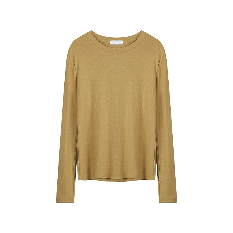 [No Regret Main Push B into] 13-color Backing Shirt Women's Spring New Slim Long Sleeve T-Shirt DN145