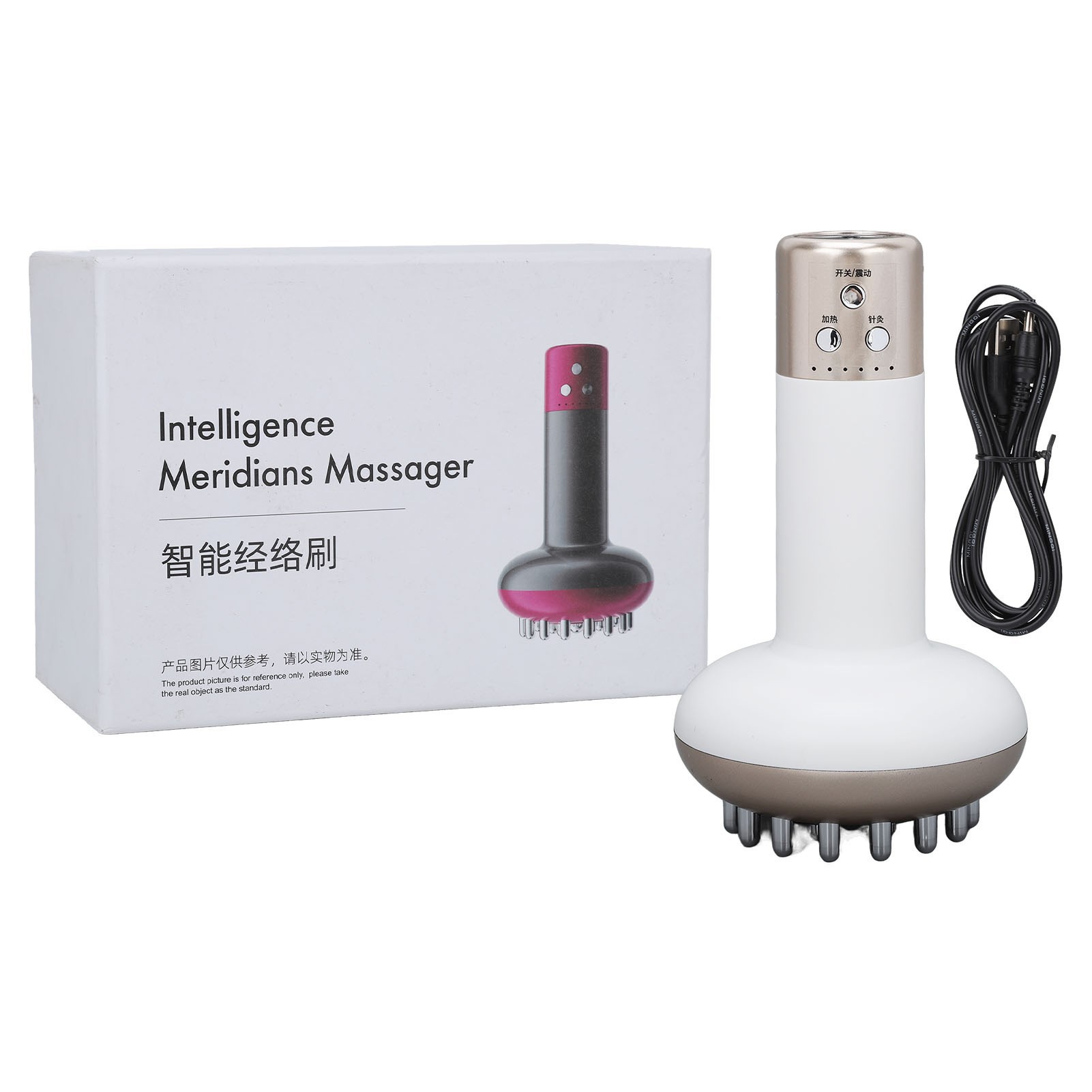 Masajeador Meridian Brush para dragar meridianos y todo el cuerpo, fisioterapia linfática universal para hombros y cuello, instrumento de fisioterapia Jinwan Douyin