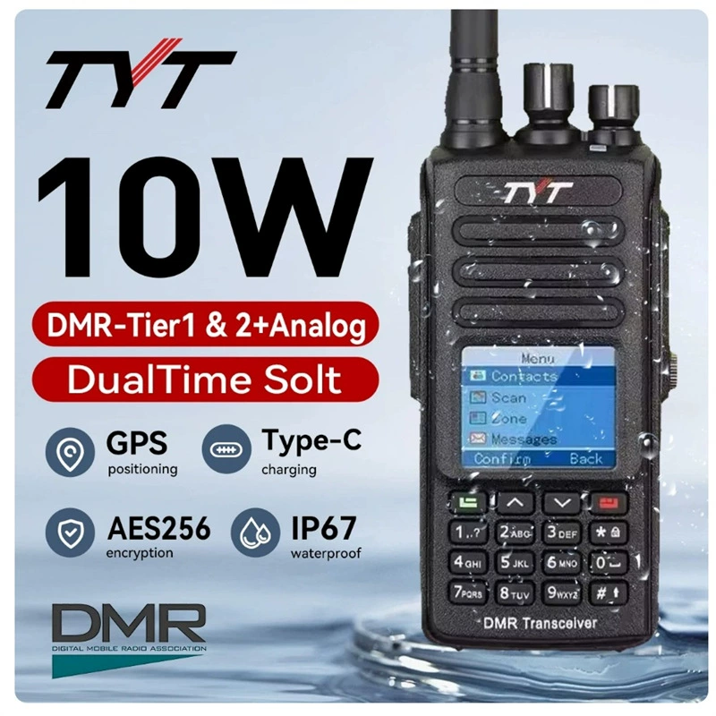 Tetris MDUV390 PLUS рация шифрование AES256 10W Type-C быстрая зарядка