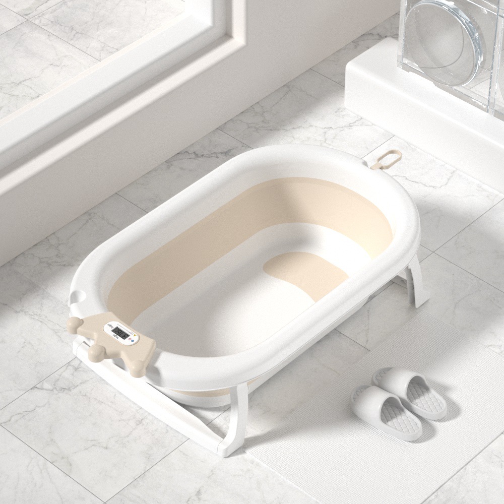 Baños de baño para bebés 0-6 años recién nacido plegable para bebés niños grande con termómetro Amazon