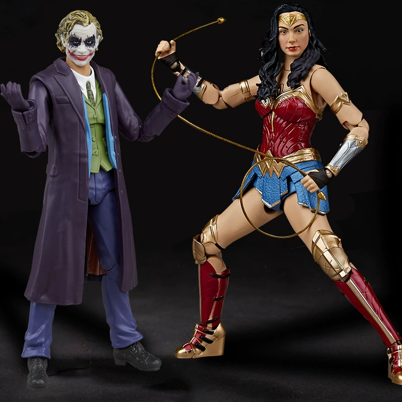 DC, Лига справедливости, игрушка, минифигурка, Чудо-женщина, Бэтмен, стальной каркас, Супермен