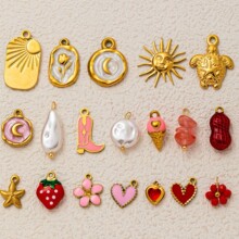 �W�����P䓿羳��ݮ��ɫ����������DIY�t�������18K��ɫŮ