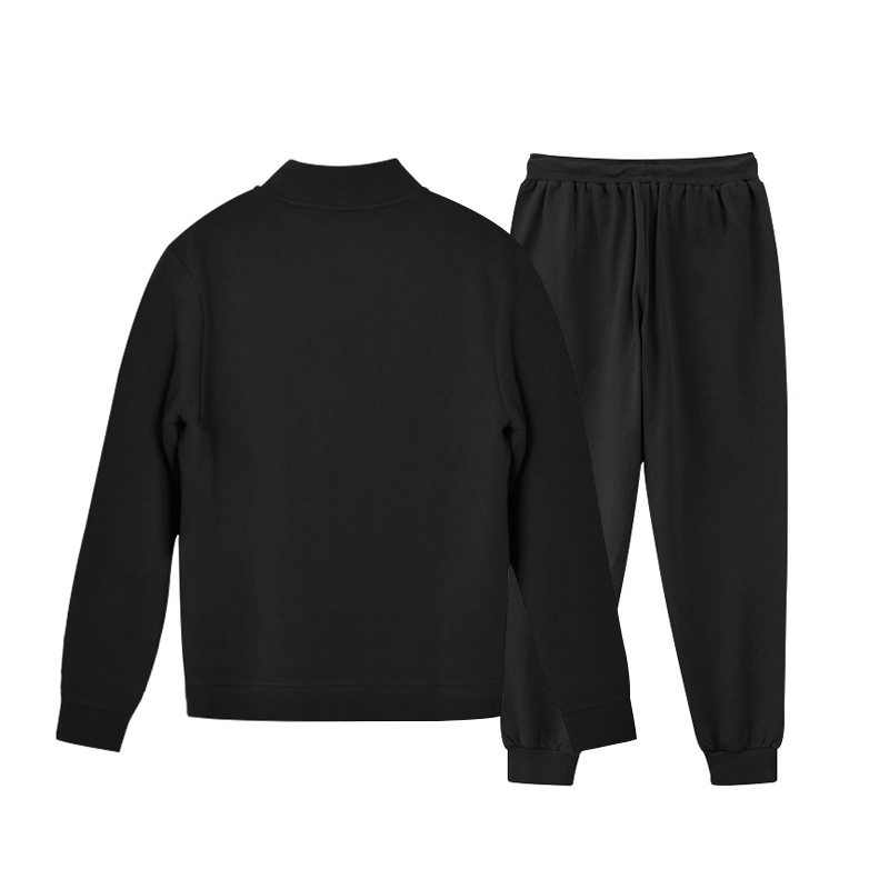 700g Weight Long Sleeve Sleeve Length Cotton Blend, Polyester Fabric Type Pants Sets Sets Type 2 Pieces Set Quantity Casual Occasion Collarless Neckline Regular Fit Fit Type Solid Color Pattern Spring, Autumn Season Men's Gender Simple Style Style Casual Men's Simple Style Solid Color Cotton Blend Polyester Pants Sets 41