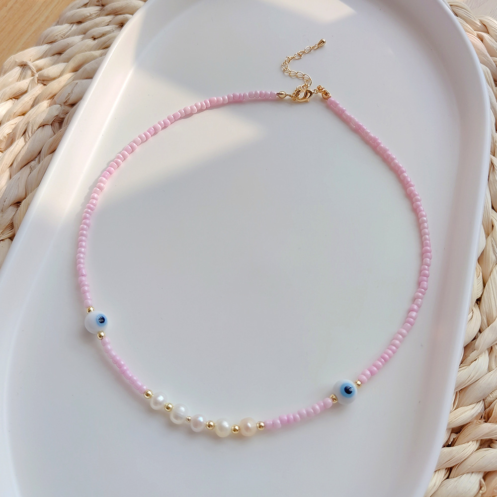 1 Piece Quantity Fashion Geometric Mixed Materials Knitting Women's Necklace
