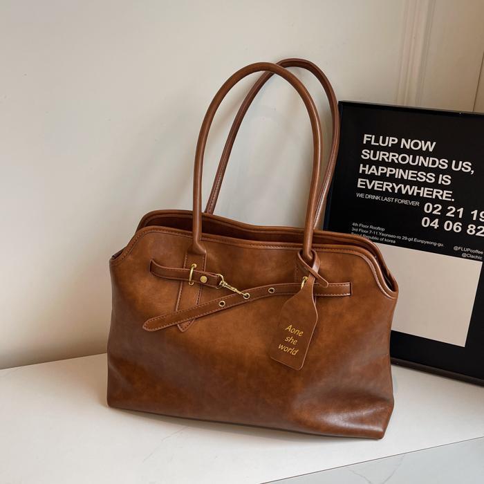 Bolsa de mano de moda retro para mujeres 2024 nueva moda de gran capacidad bolso de hombro de alta explosión bolso de brazo