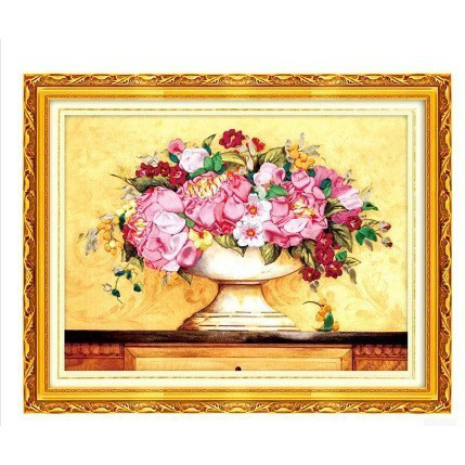 Nueva cinta bordado tridimensional bordado hecho a mano bricolaje colgando pintura sala de estar dormitorio estudio material paquete kit ramo colgante pintura