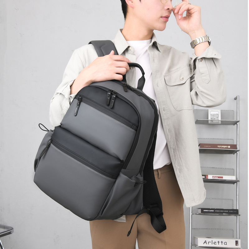 Bolsa de viaje casual de gran capacidad para hombres de negocios, mochila de computadora para estudiantes de viaje multifuncional de gran capacidad