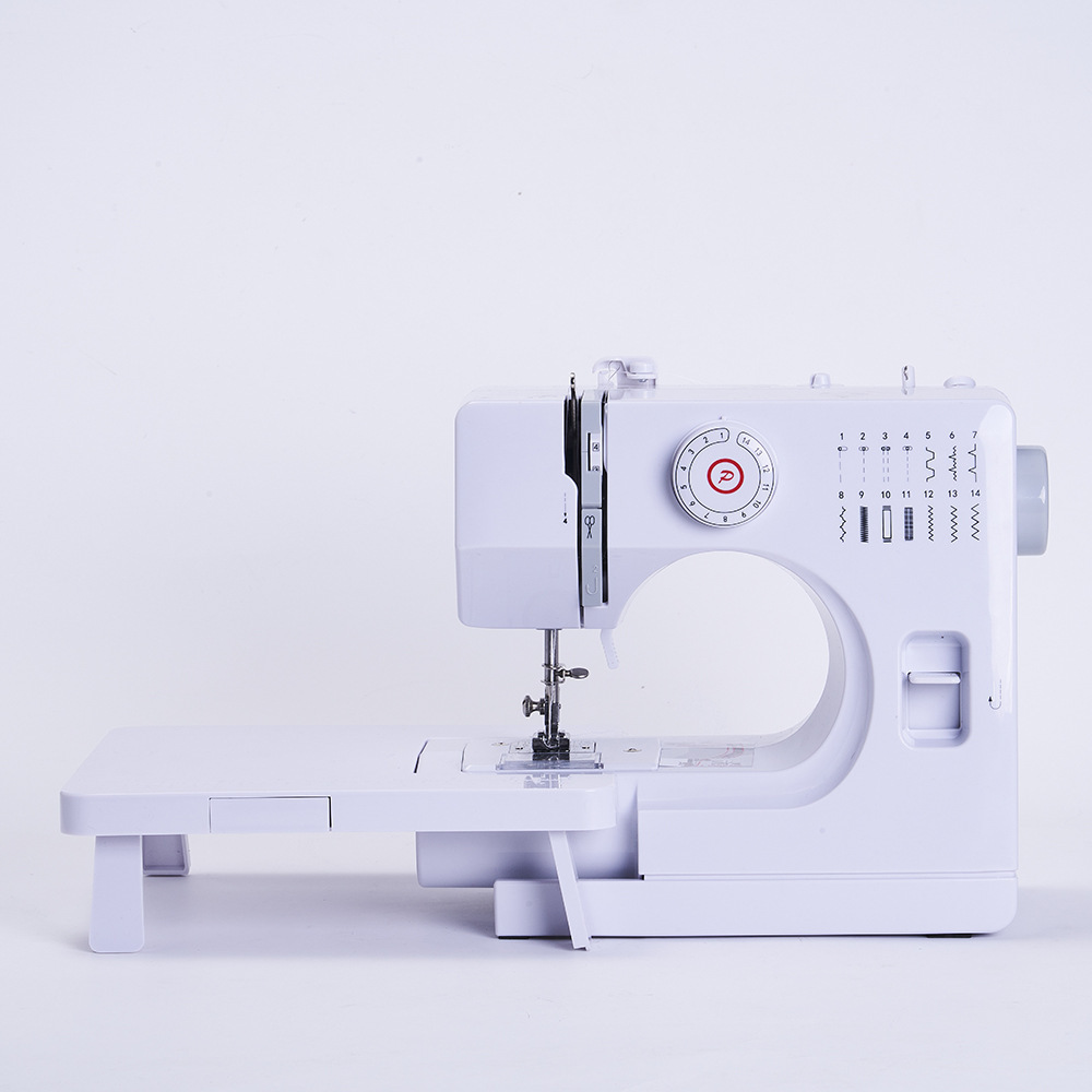 728 máquina de coser doméstica 14 líneas de doble aguja multifuncional portátil para comer grueso cerradura de bordes de clavos de escritorio mini máquina de coser