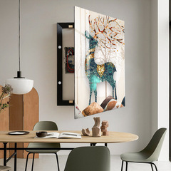 A5L ultra-thin hole-free low-voltage decorative box network cable box cover glass panel, luxury strong electric panel hanging picture