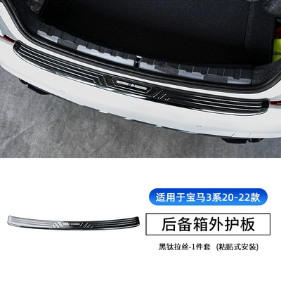 Series rear guard board 530li3 | Şüşə kənarı xromları/moldingləri - 20-22-3-series-external-rear-guard-plate-black-titanium