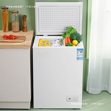 小冰柜家用全冷冻小型冷柜保鲜箱两用冷藏冷冻柜卧式冷柜工厂跨境