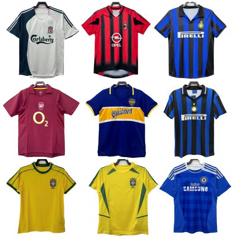 Футбольный ретро-трикотаж серии А AC Челси Бразилия Аргентина Париж Флоренция принимает