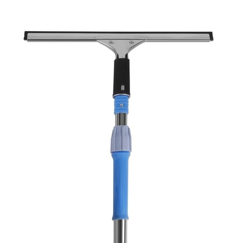 Glass cleaning tool with a scraper, home-use, with an extended telescopic rod, double-sided window cleaning tool, double-layer cleaning tool, glass wiper