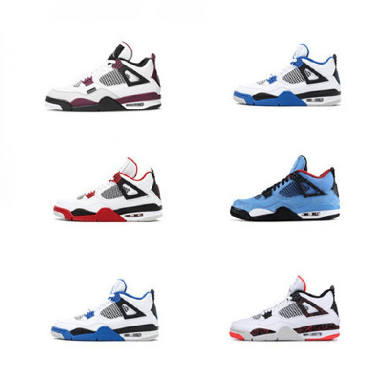 Cross-Border Popular Putian Basketball Shoes Pure Original Men's Shoes Aj4 Women's Shoes Aj1 Couple Air Cushion Running Retro Sports Basketball Shoes