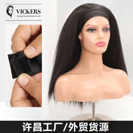 外贸货源 女士冰丝发带弹力网雅克丝可可蓬松头巾假发 现货批发