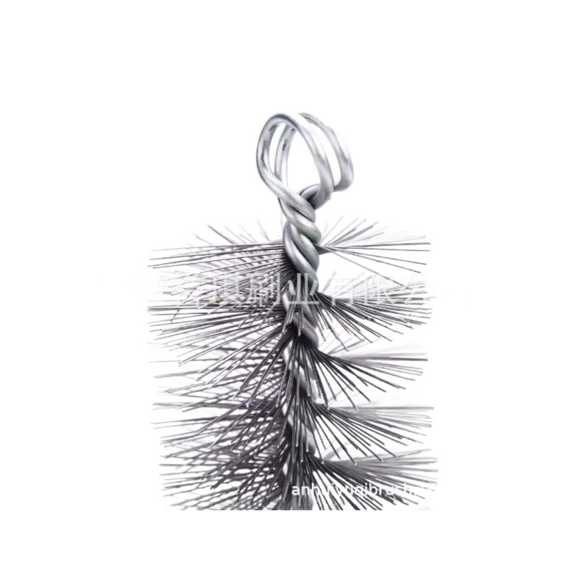 Cepillo de alambre de tubería de chimenea caldera cepillo de tubería de humo eliminación de óxido agujero interno descontaminación M12 interfaz de tornillo cepillo de tubería industrial