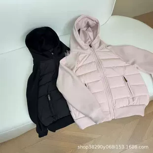 Лёгкий детский пуховик с капюшоном белый утиный пух 90% короткий