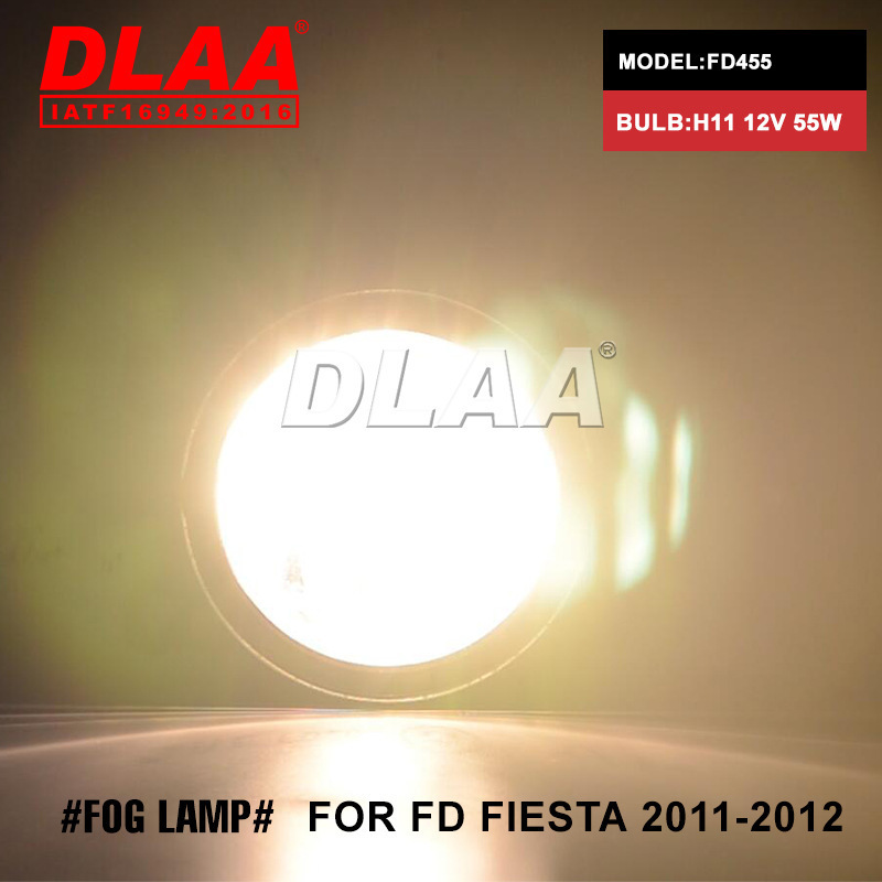 Aplicable G a Ford Fiesta Asamblea de lámpara de niebla delantera Halógeno Diurno Lámpara de barra delantera image 5