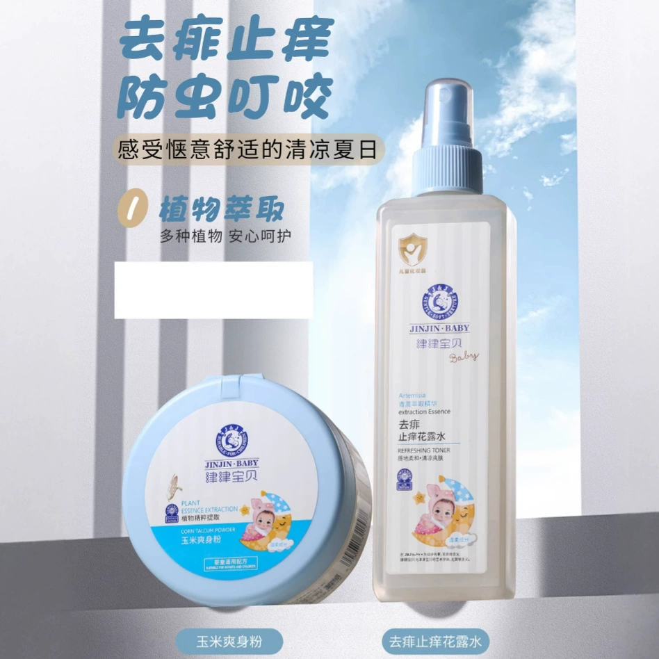 Jinjin Baby овсяная рога, сквалан, кукурузный присыпка