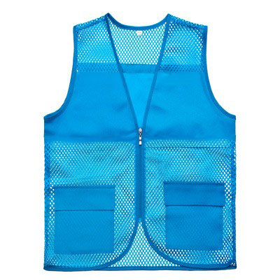 Tela de malla transpirable voluntario chaleco de trabajo personalizado chaleco reflectante voluntario ropa de seguridad personalizada impresión lo