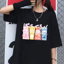 日漫孤独摇滚！周边动漫印花女士夏季T恤休闲韩式短袖跨境anime
