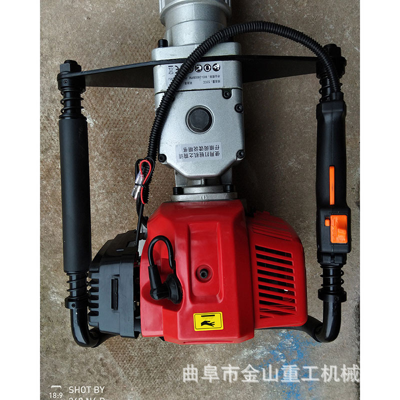 小型围栏打桩机 三角铁打桩机 中型手提式抢险打桩机