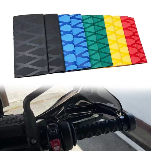 Motorcycle accessory heat shrink handlebar cover electric bicycle handlebar anti-slip rubber cover modification electric heat handlebar cover
