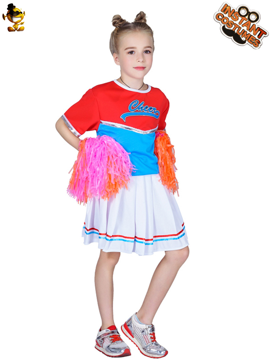 Falda de baile de porristas de estilo de Campus de niñas para niños