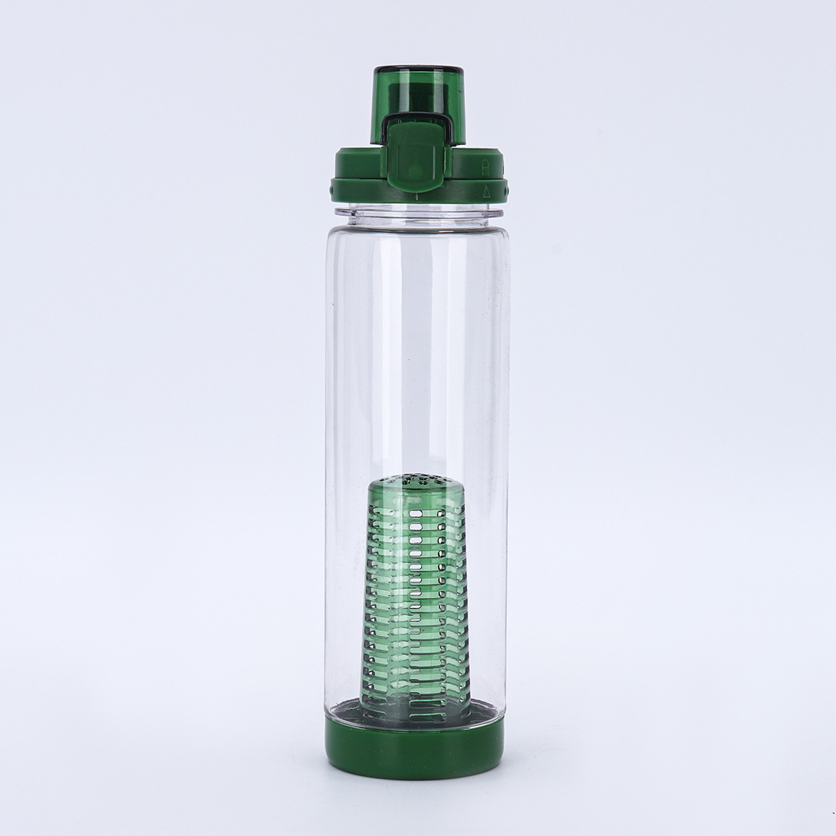 Comercio exterior neutro de gran capacidad de separación de té taza de plástico portátil al aire libre hervidor de agua bebida directa taza de cubierta de rebote