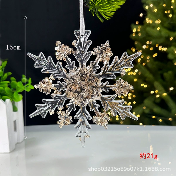 Champagne Crystal Snowflake B