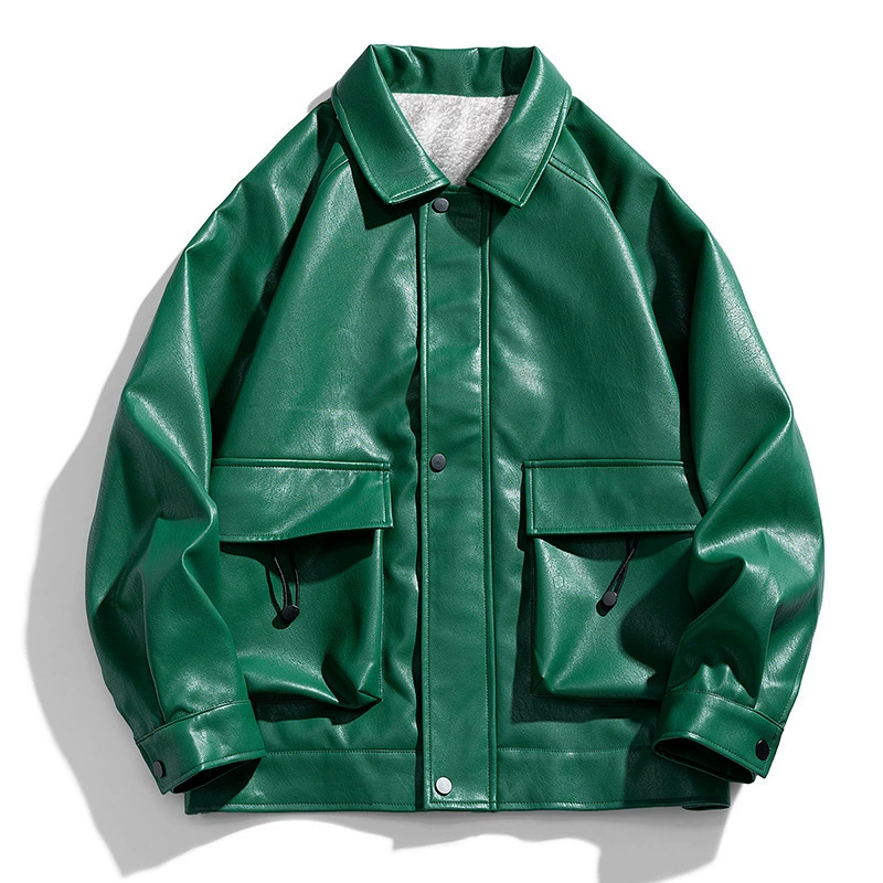 Полиуретановая демисезонная fleece куртка, американский стиль, оверсайз
