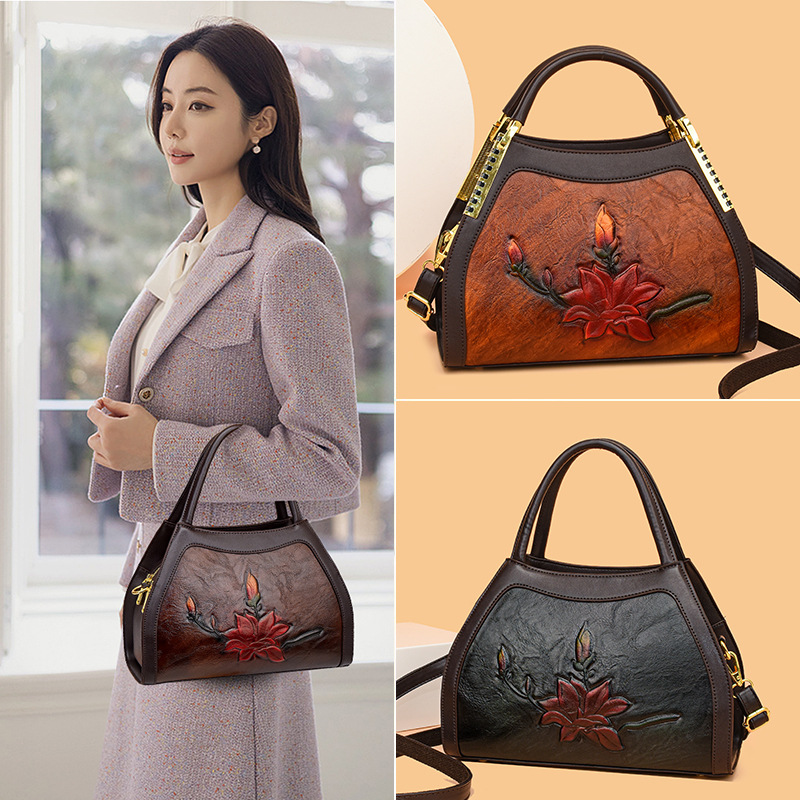 Bolsa de viaje de hombro de moda de gran capacidad para mujeres 2024 nuevo bolso de mano alta sensación de mama mochila