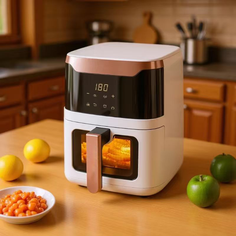 Large-Capacity Drawer-Type Automatic Power-Off Protection, Safe and Reliable, Non-Stick Inner Pot, Visual Air Fryer, Visible Model