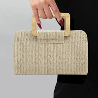 Straw shoulder bag, trend retro beach one-shoulder bag, high-end