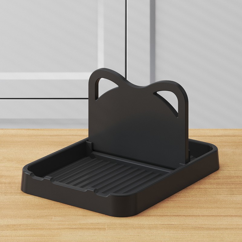 Kitchen Pot Lid Drain Rack Multifunctional Storage Rack Household Countertop Cutting Board Knife Holder Integrated Storage Rack No Installation Required 4