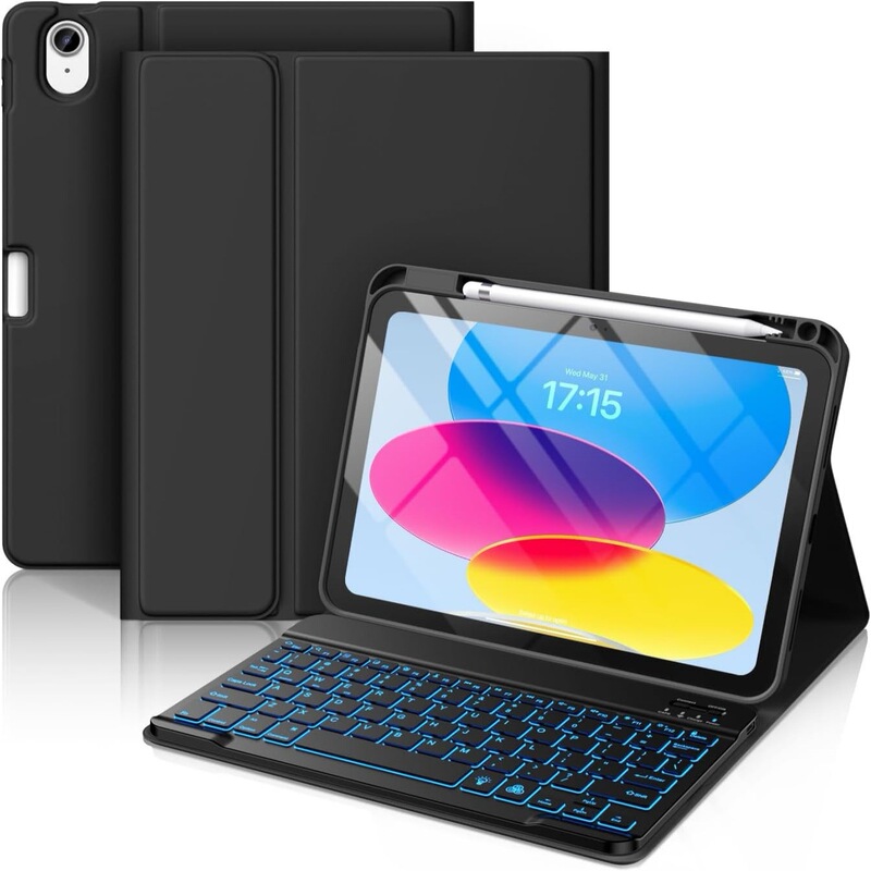 适用 iPad110.9代平板电脑保护壳air可拆卸发光蓝牙键盘pro皮套|undefined