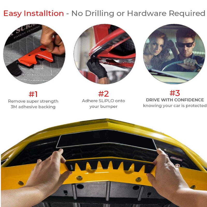 8 raspador de parachoques delantero universal patineta coche anti-arañazos protección de protección de bricolaje parachoques tira de protección de labios tira de amortiguador