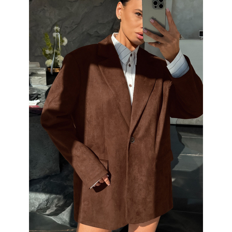 British-Style Casual Suit Jackets For Women's Autumn And Winter Atmosphere, Loose And Slimming, Retro Commuter Suits Who_ecoleips.com