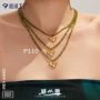 女士切面镀金18k项链