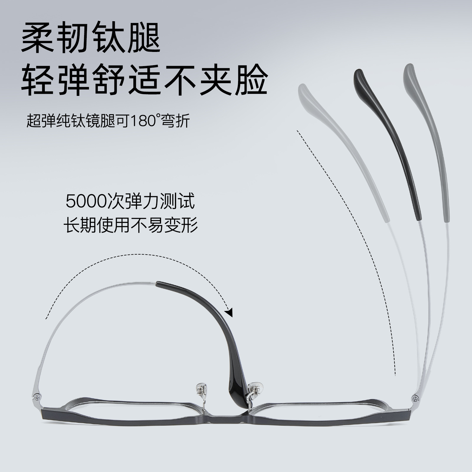 Gafas magnéticas retro de aluminio y magnesio, conjunto de espejos tres en uno, patas de titanio flexibles, sin sujetar la cara, se pueden equipar con espejos Danyang al por mayor