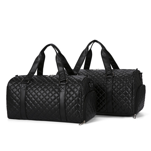 PU large-capacity crossbody shoulder bag with independent shoe position Internet celebrity fashionable casual sports waterproof fitness bag for men and women